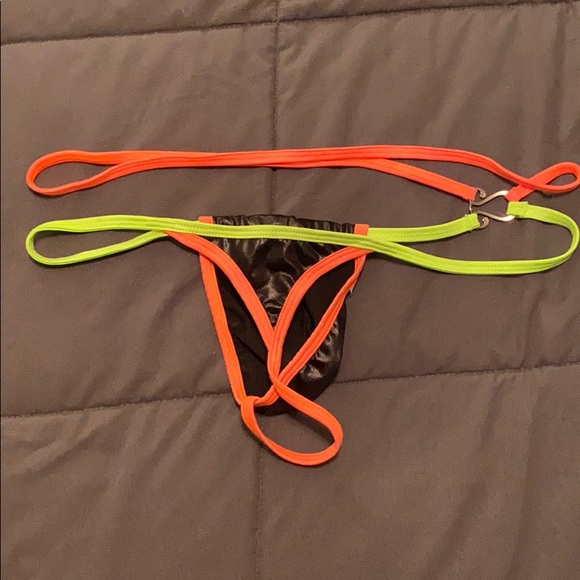 Neon Candyman Double band thong - Picture 3 of 3